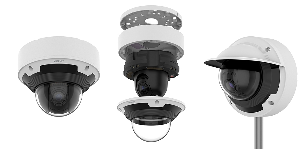Новые высокозащищенные уличные купольные IP-камеры с ИИ для улучшения качества изображения и анализа событий от Wisenet